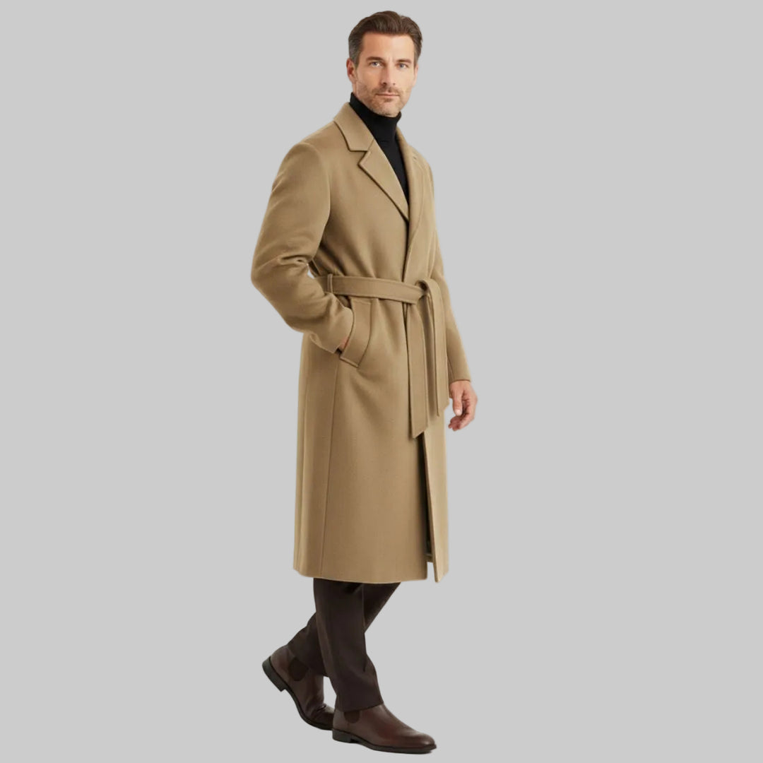 Men | Long Belted Coat