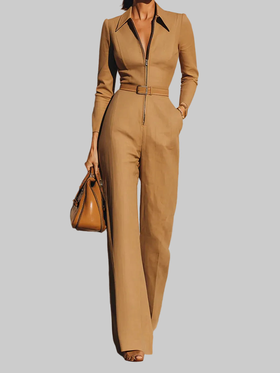 Women | Lapel-Collar Jumpsuit