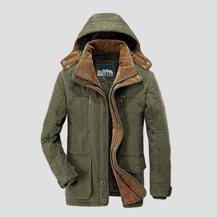 Men Winter Cargo Jacket