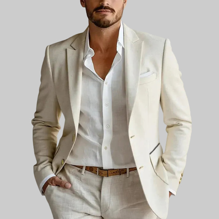 Men | Two-Piece Linen-Blend Suit