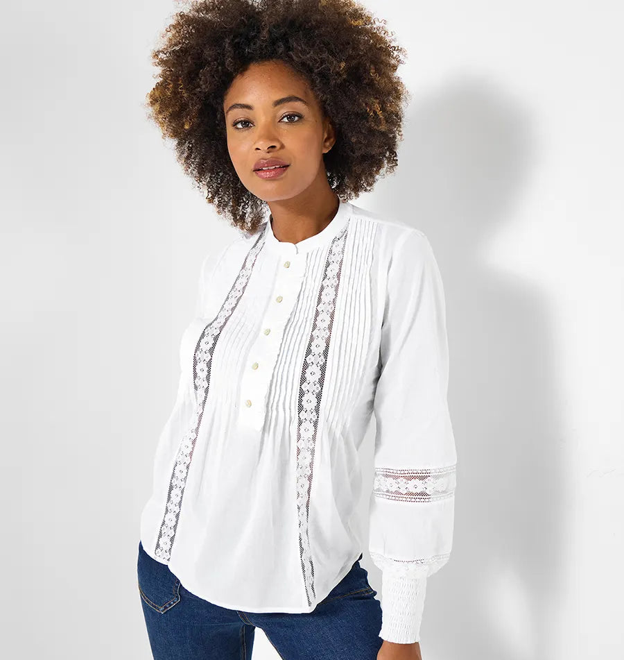 Women | Shirt with lace details