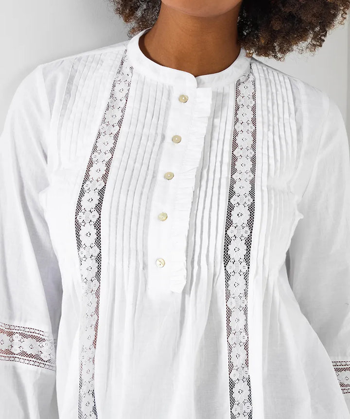 Women | Shirt with lace details