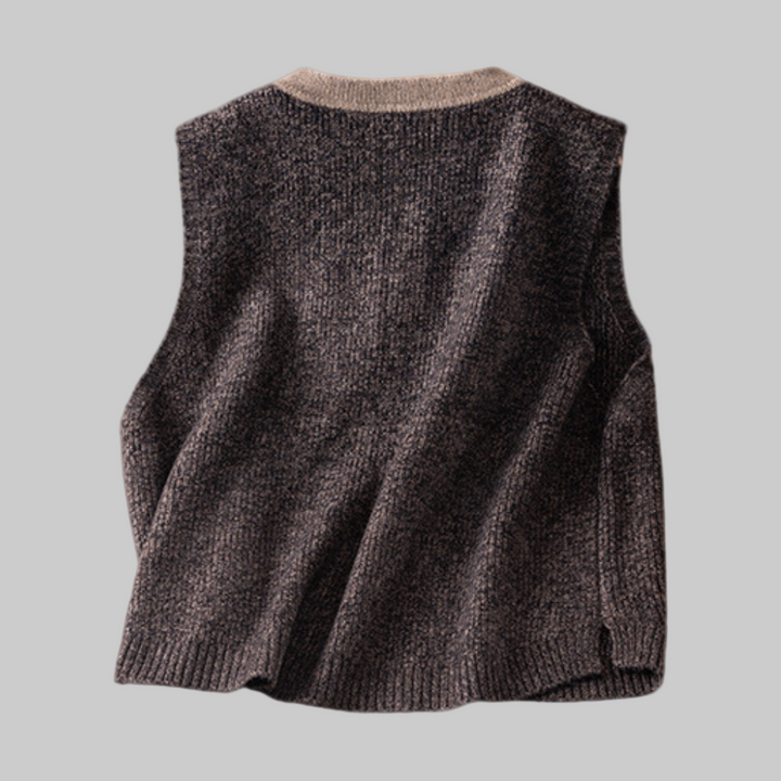Women | Knitted Sleeveless Sweater