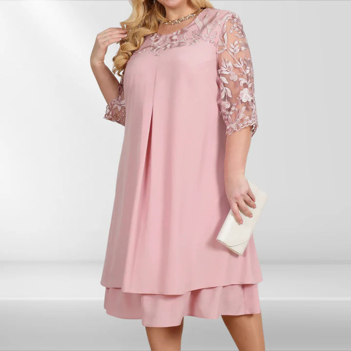 Women | Mid-length dress with mid-length sleeves