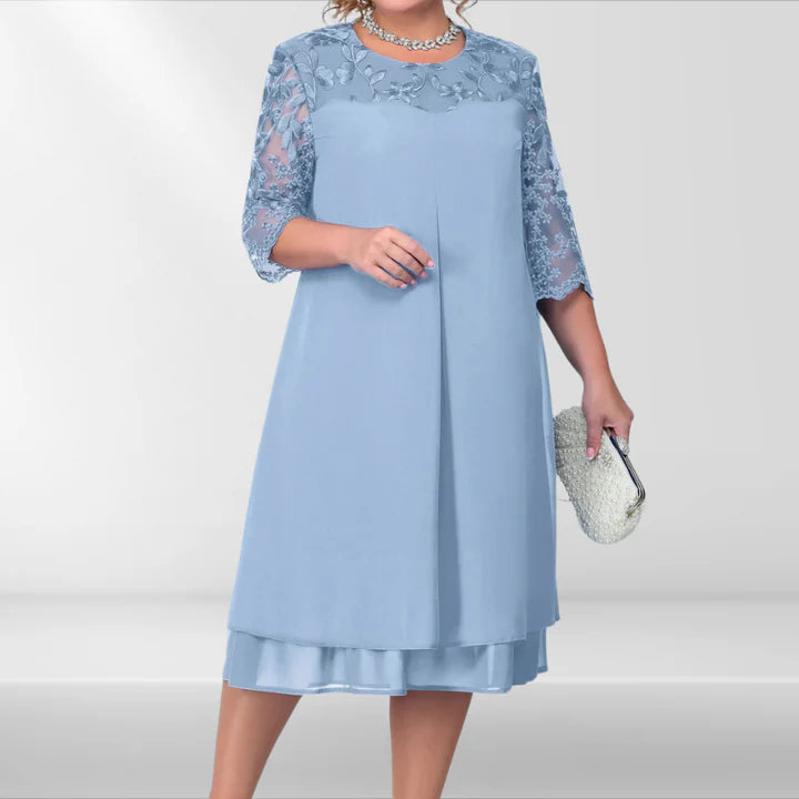 Women | Mid-length dress with mid-length sleeves