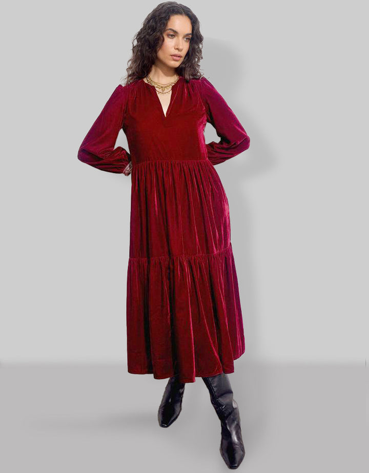 Women | Long-sleeved midi dress