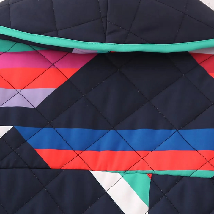 Women | Quilted jacket with geometric patterns