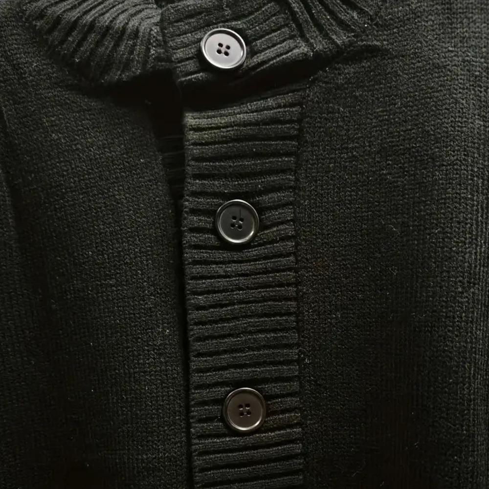 Men | High-necked button-up cardigan