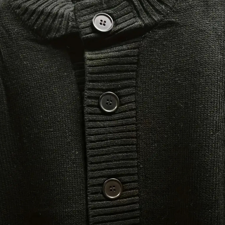 Men | High-necked button-up cardigan