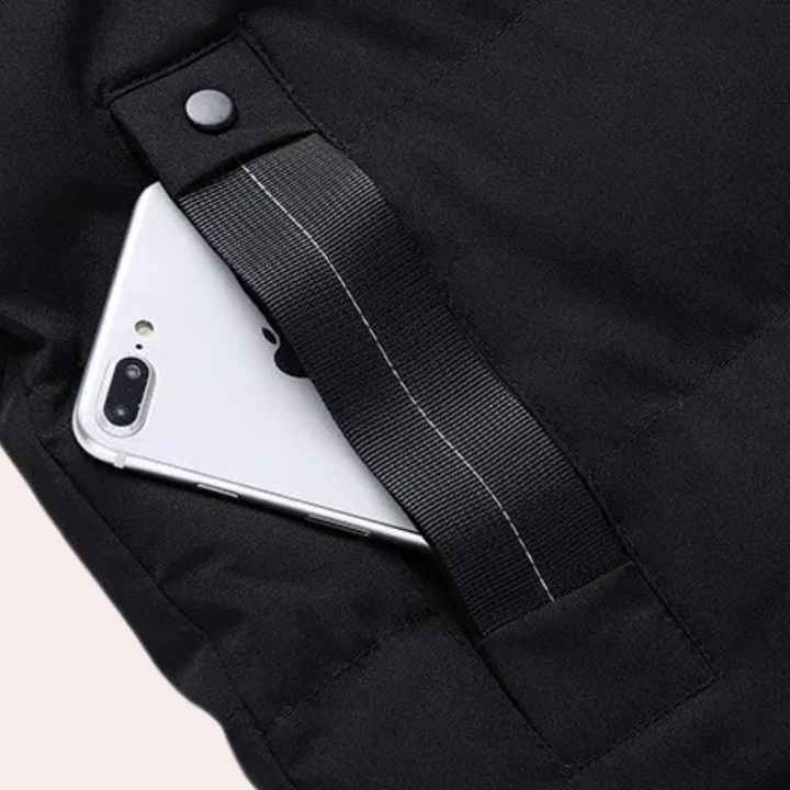 Men | Quilted hooded coat