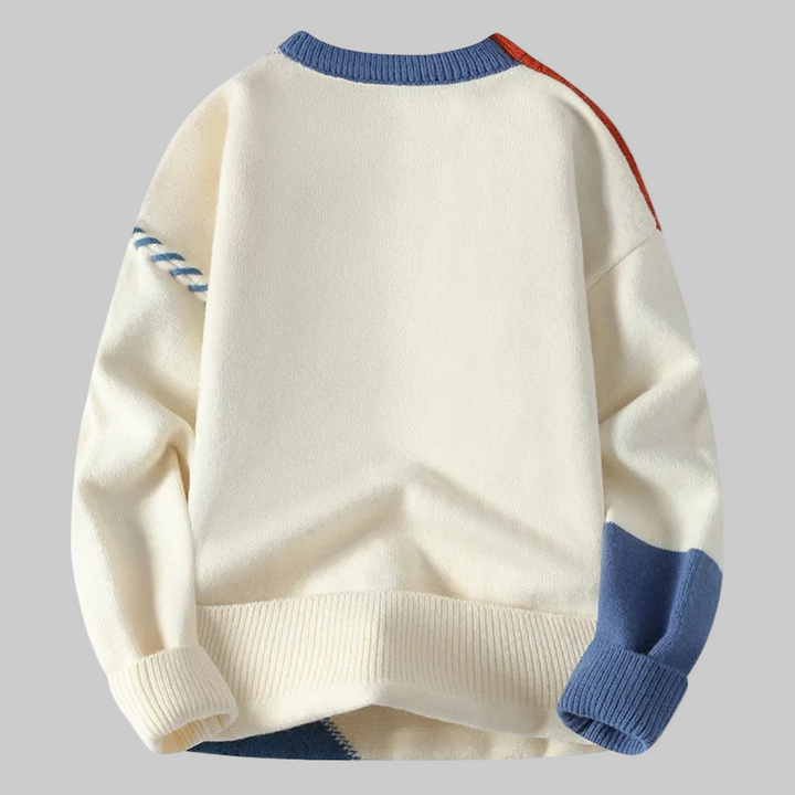Men | Patchwork Pattern Sweater