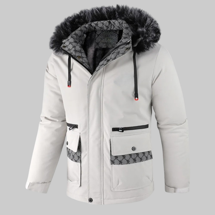 Men | Hooded Jacket with Patterned Lining