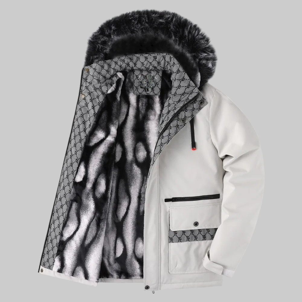 Men | Hooded Jacket with Patterned Lining