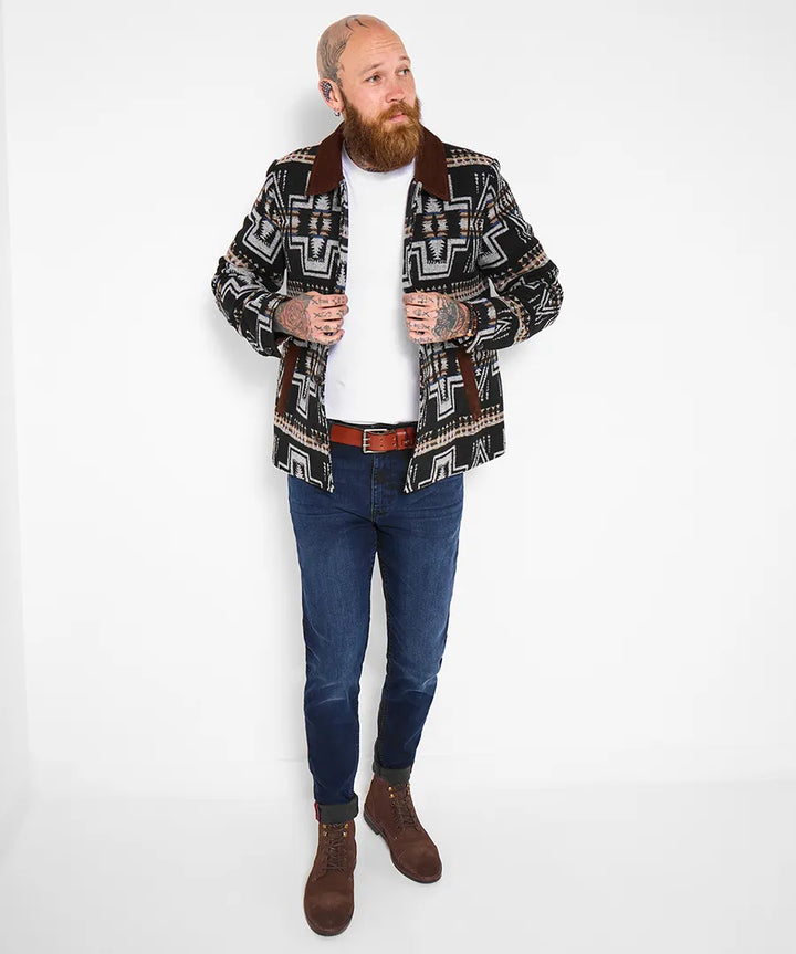 Men | Fold-down collar jacket