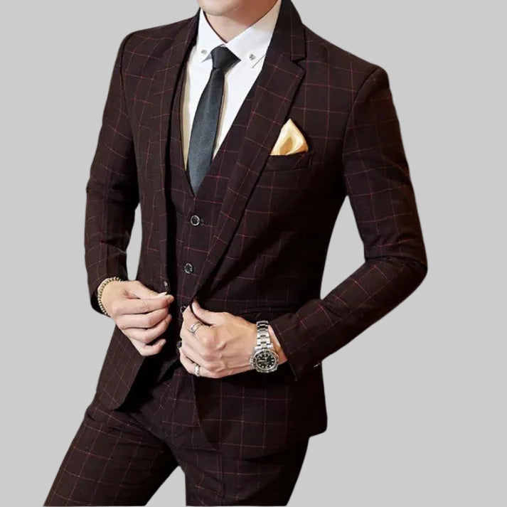 Men | Checked Two-piece Suit