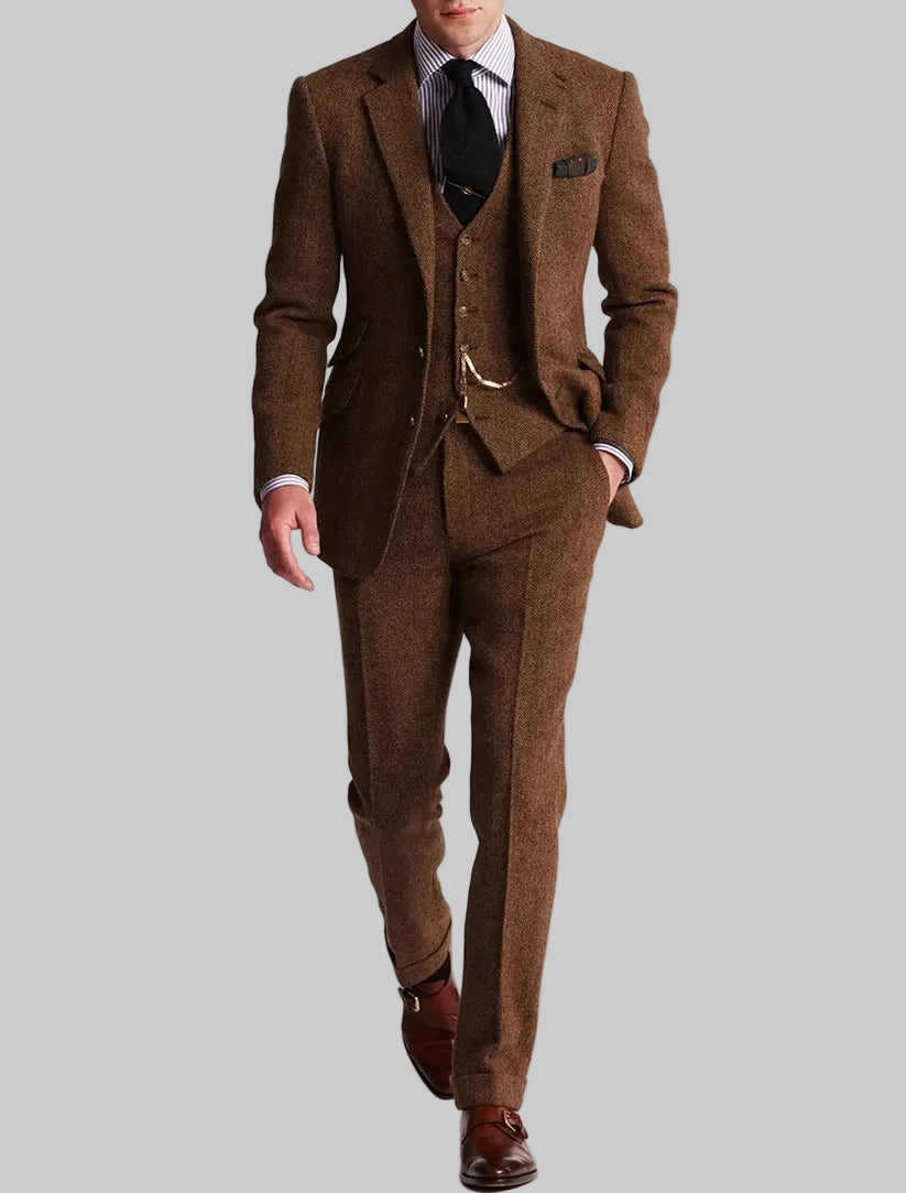 Men | Three-Piece Tweed Suit
