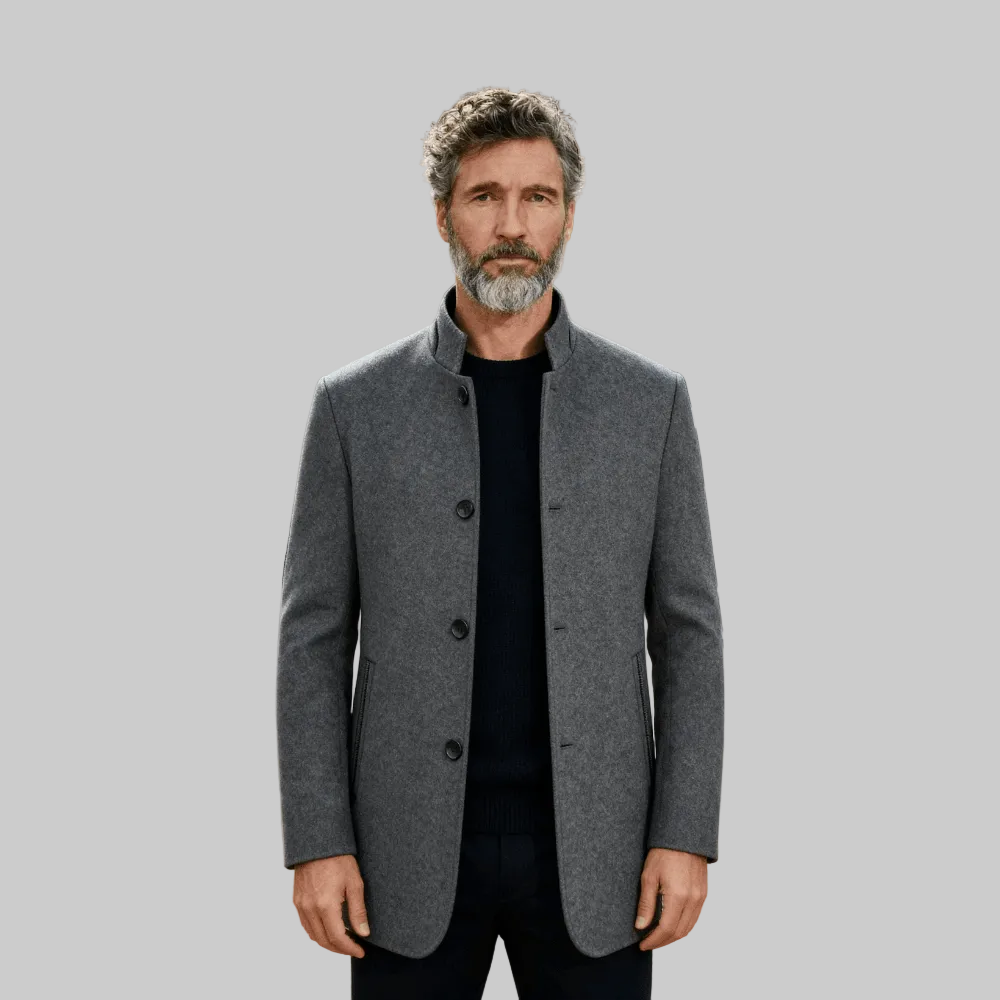 Men | Stand-collar Coat