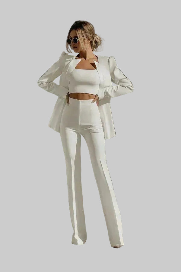 Women | Cropped-top Suit Set