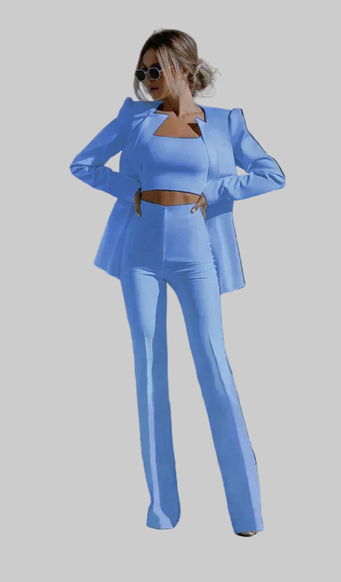 Women | Cropped-top Suit Set