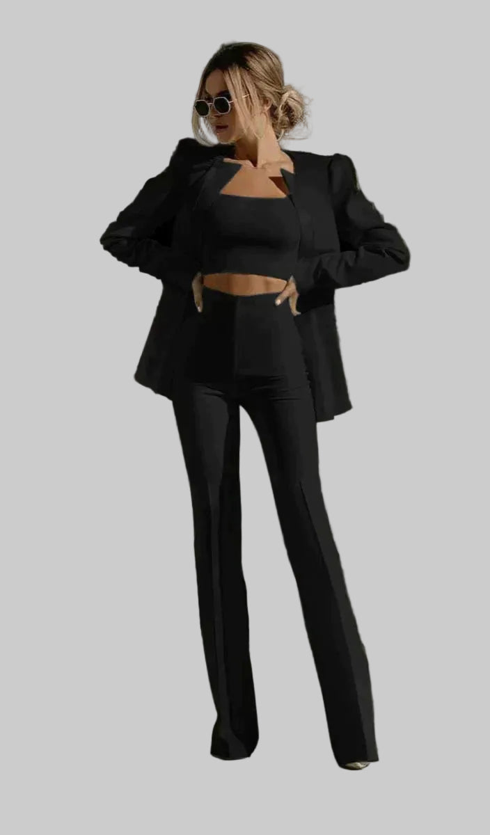 Women | Cropped-top Suit Set