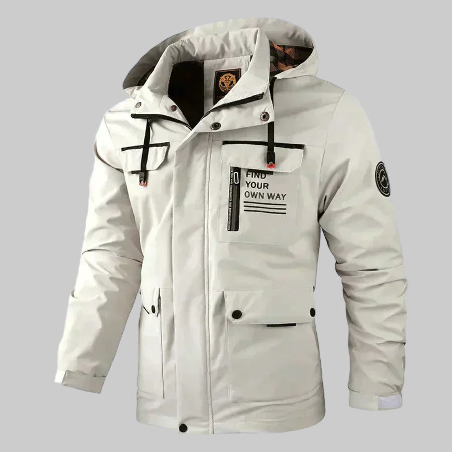 Men | Outdoor jacket with adjustable hood