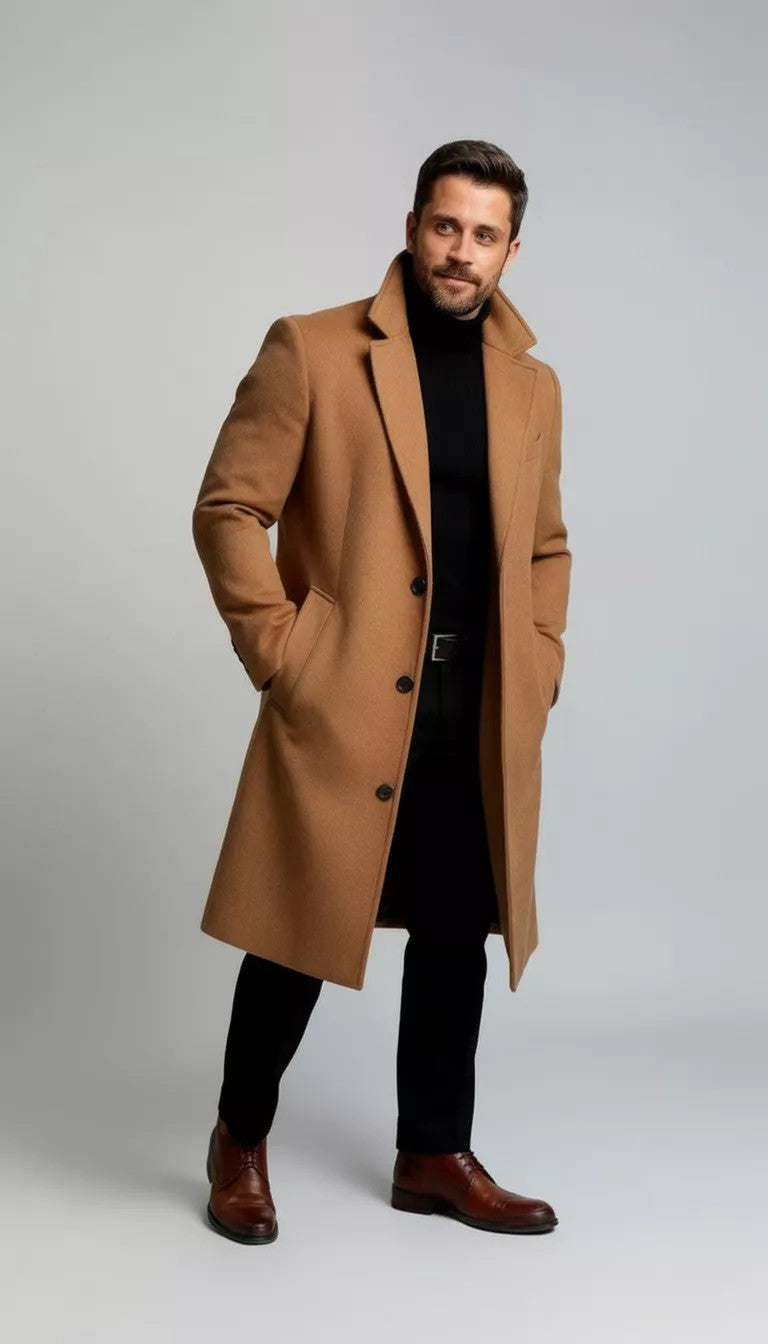 Men | Wool Long Coat
