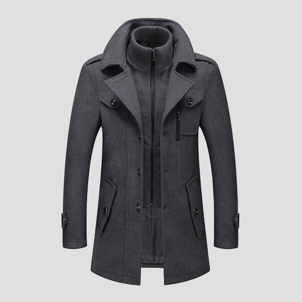 Men | Double-Collar Overcoat