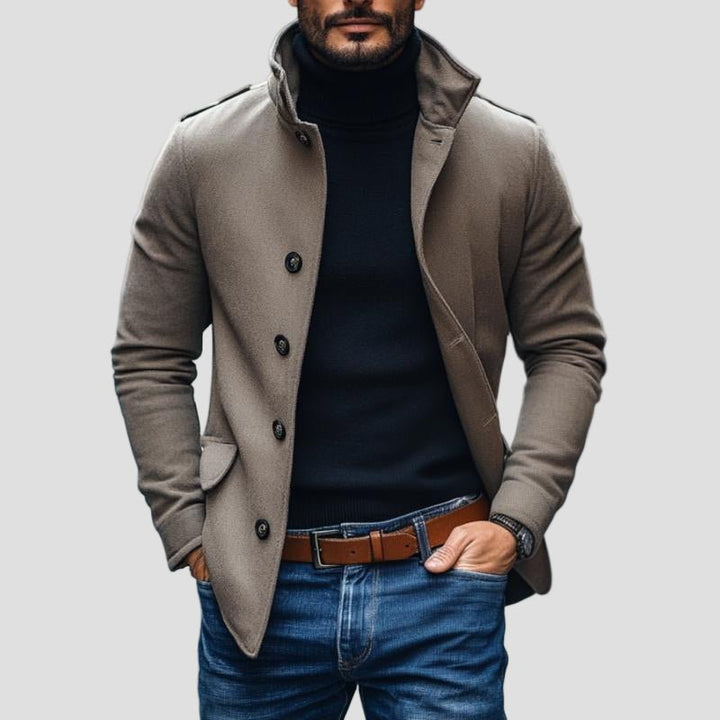 Men | Stand-collar Coat