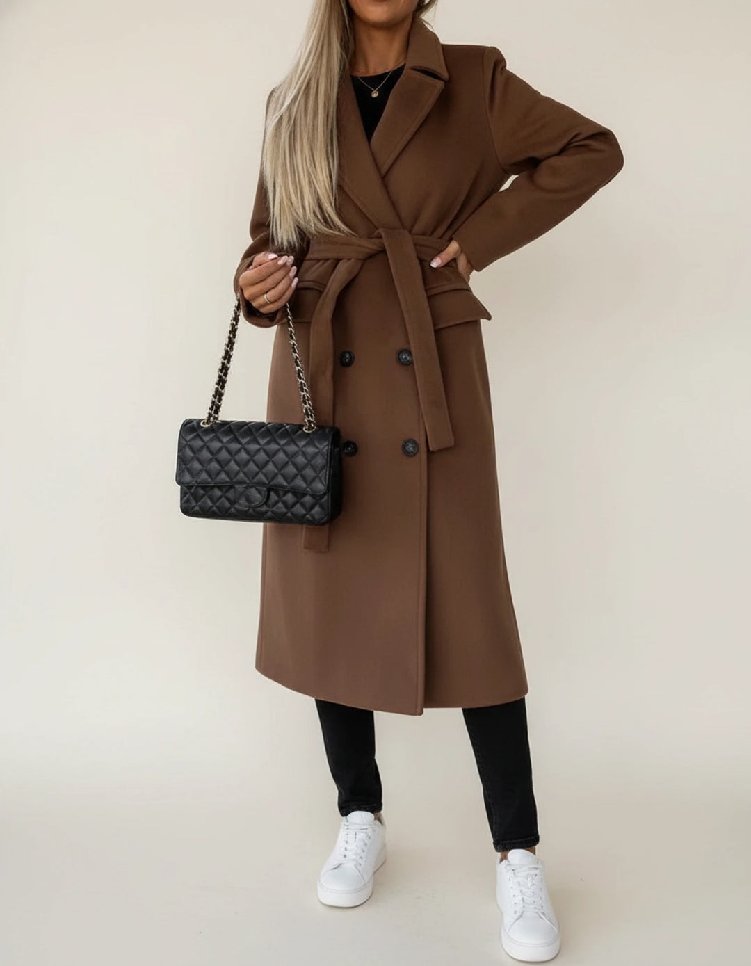 Women | Belted Long Coat