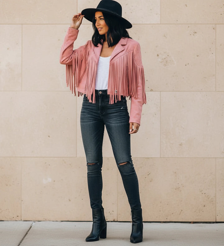 Women | Fringed Biker Jacket