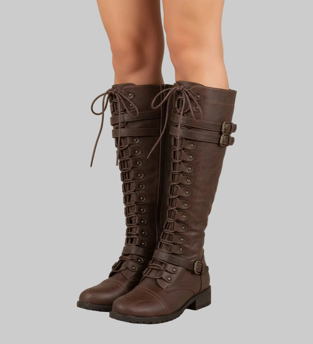 Women | Lace-Up Buckle Boots